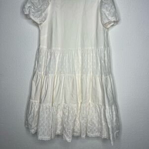 White Tiered Ruffled Mini Sundress